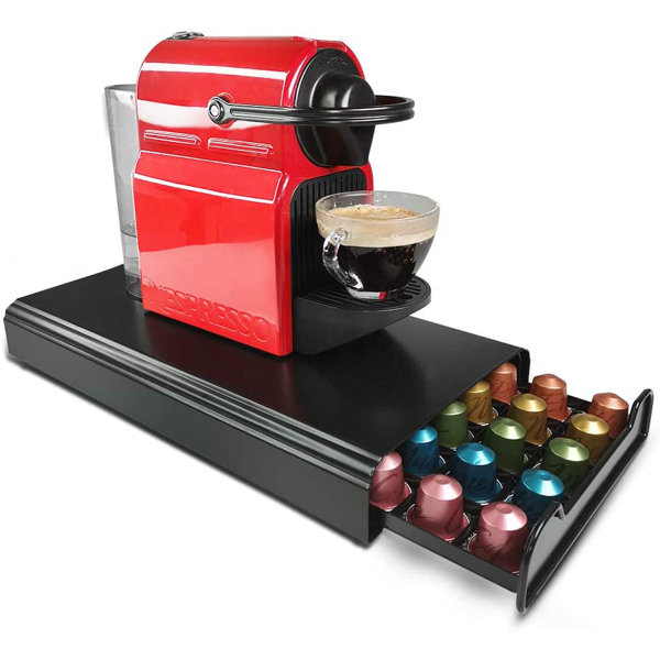 RECAPS Coffee Pod Holder Storage Drawer Compatible With Nespresso Coffee Pods Kitchen Organizer